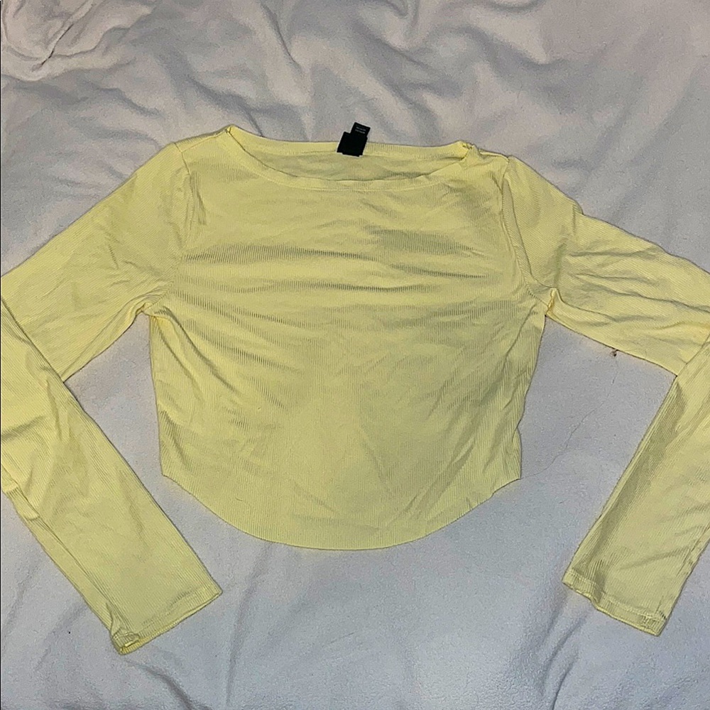 Women's Yellow Long Sleeve Top
